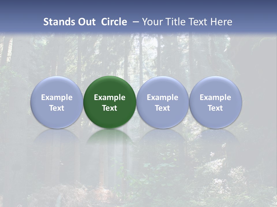 Magic Beam Footpath PowerPoint Template