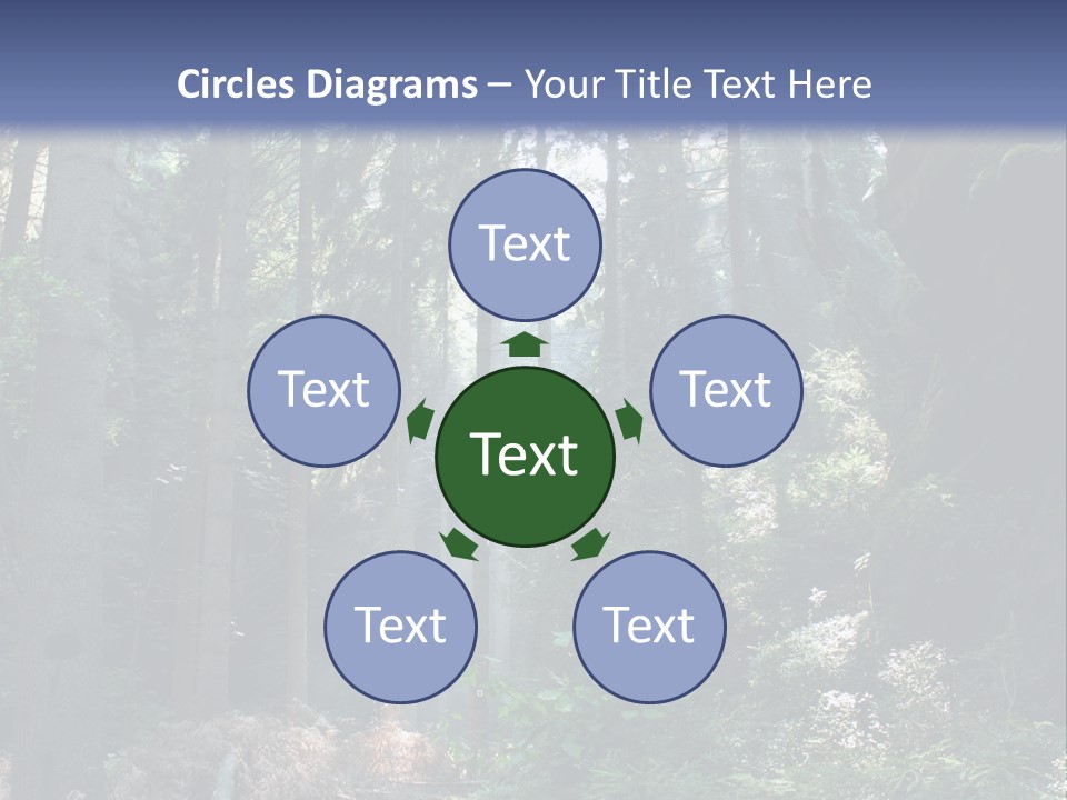 Magic Beam Footpath PowerPoint Template