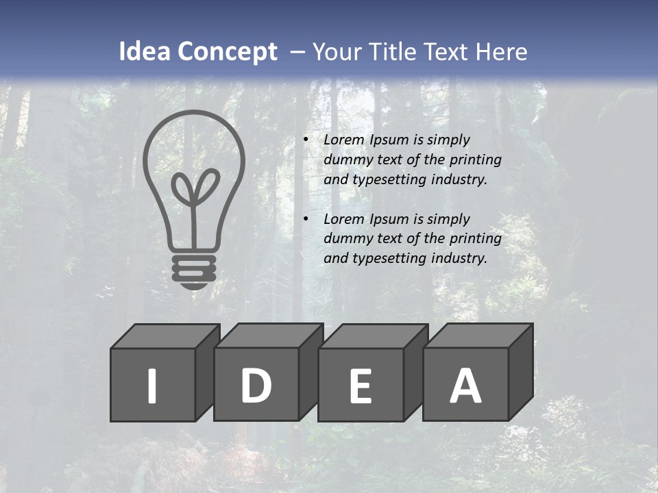 Magic Beam Footpath PowerPoint Template