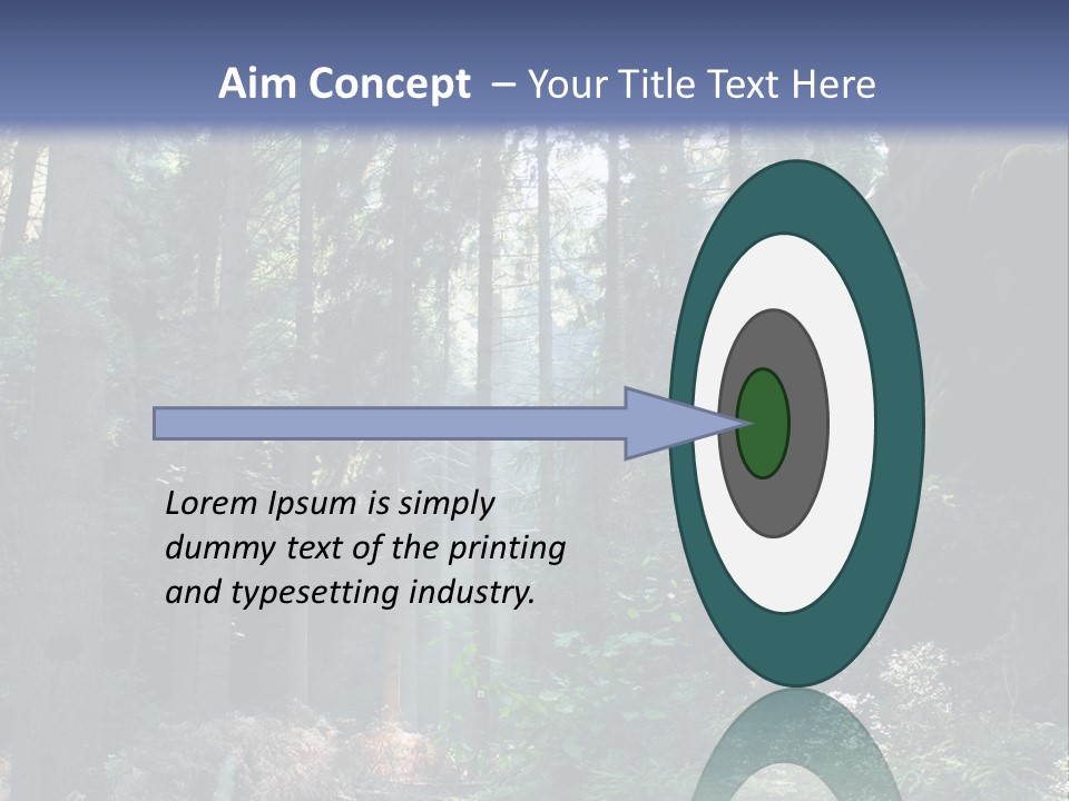 Magic Beam Footpath PowerPoint Template