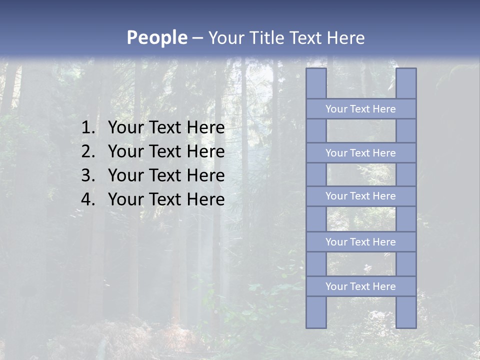 Magic Beam Footpath PowerPoint Template
