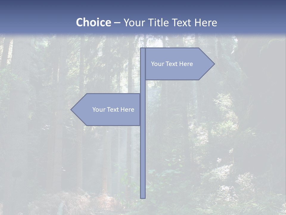 Magic Beam Footpath PowerPoint Template