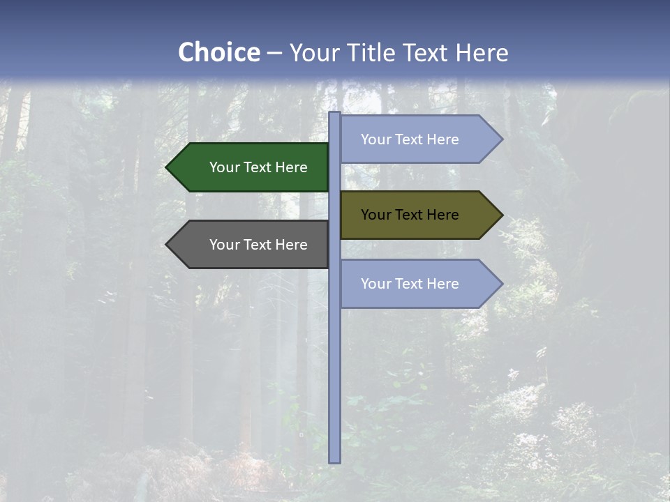 Magic Beam Footpath PowerPoint Template