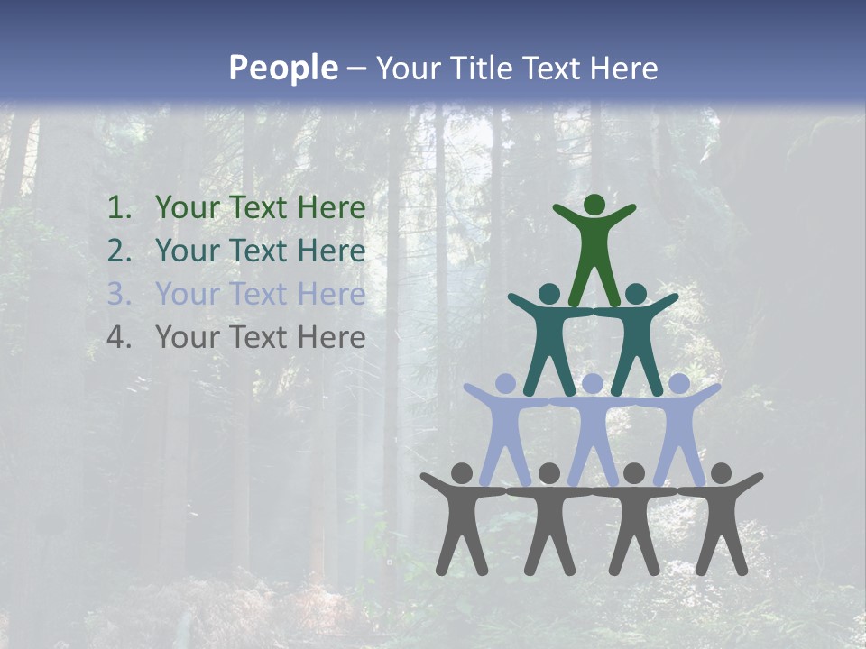 Magic Beam Footpath PowerPoint Template