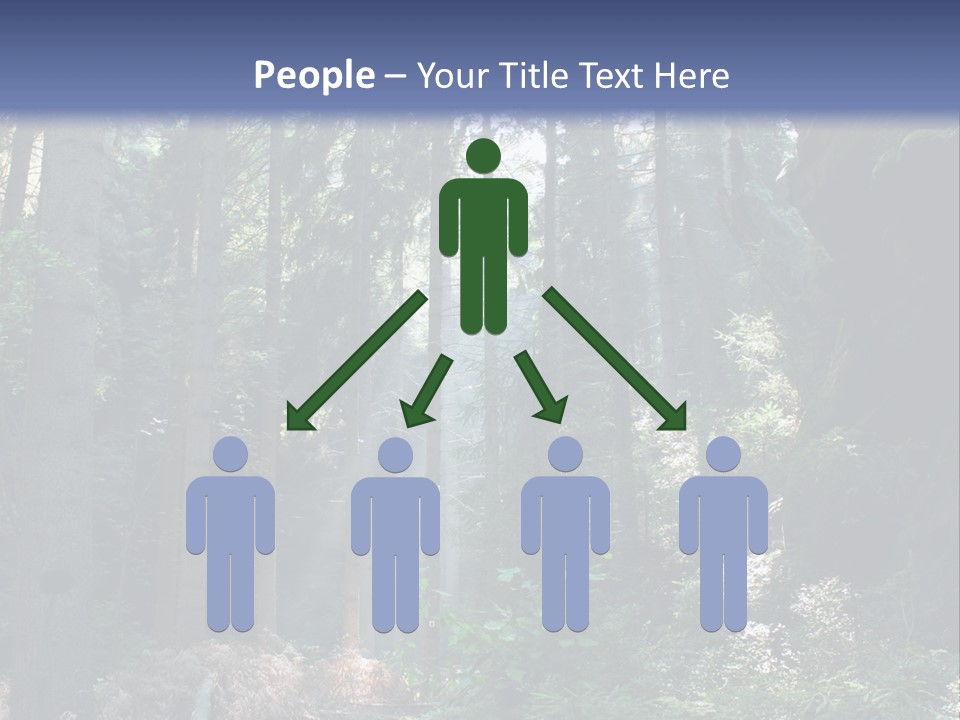 Magic Beam Footpath PowerPoint Template