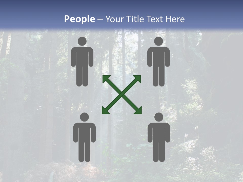 Magic Beam Footpath PowerPoint Template