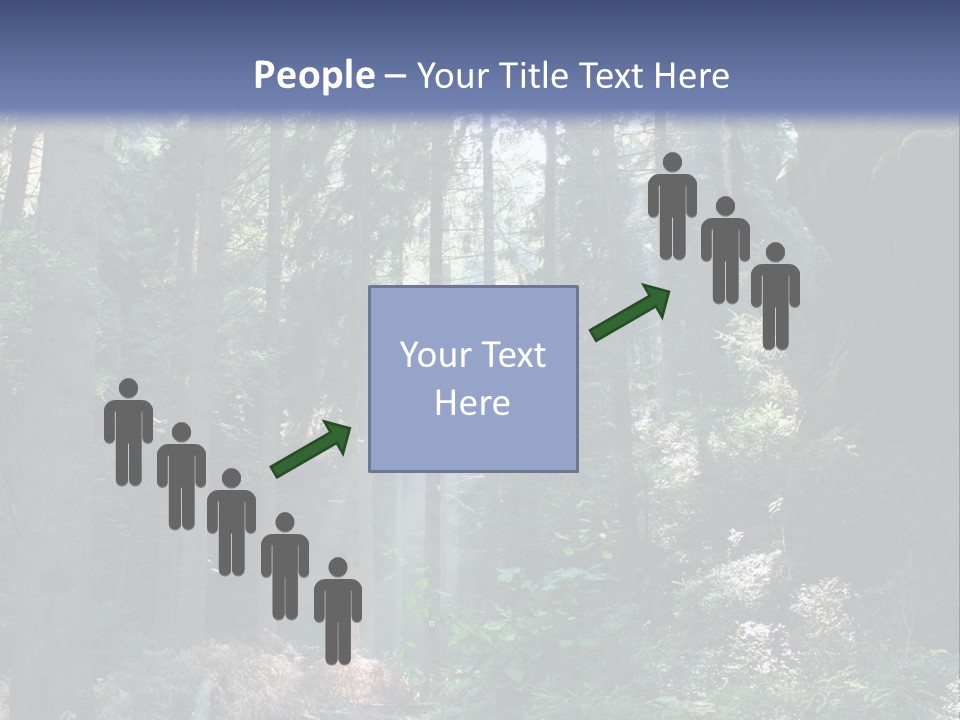 Magic Beam Footpath PowerPoint Template