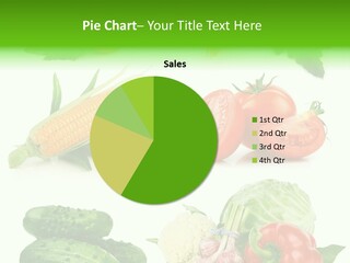 Yellow Cucumber Tomato PowerPoint Template