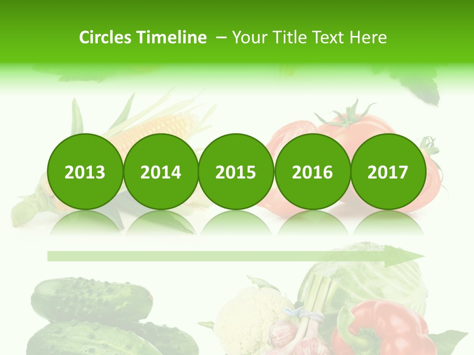 Yellow Cucumber Tomato PowerPoint Template