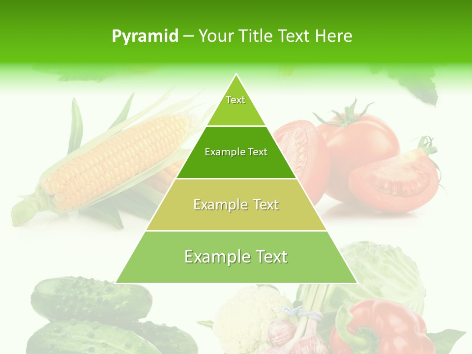 Yellow Cucumber Tomato PowerPoint Template