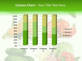 Yellow Cucumber Tomato PowerPoint Template