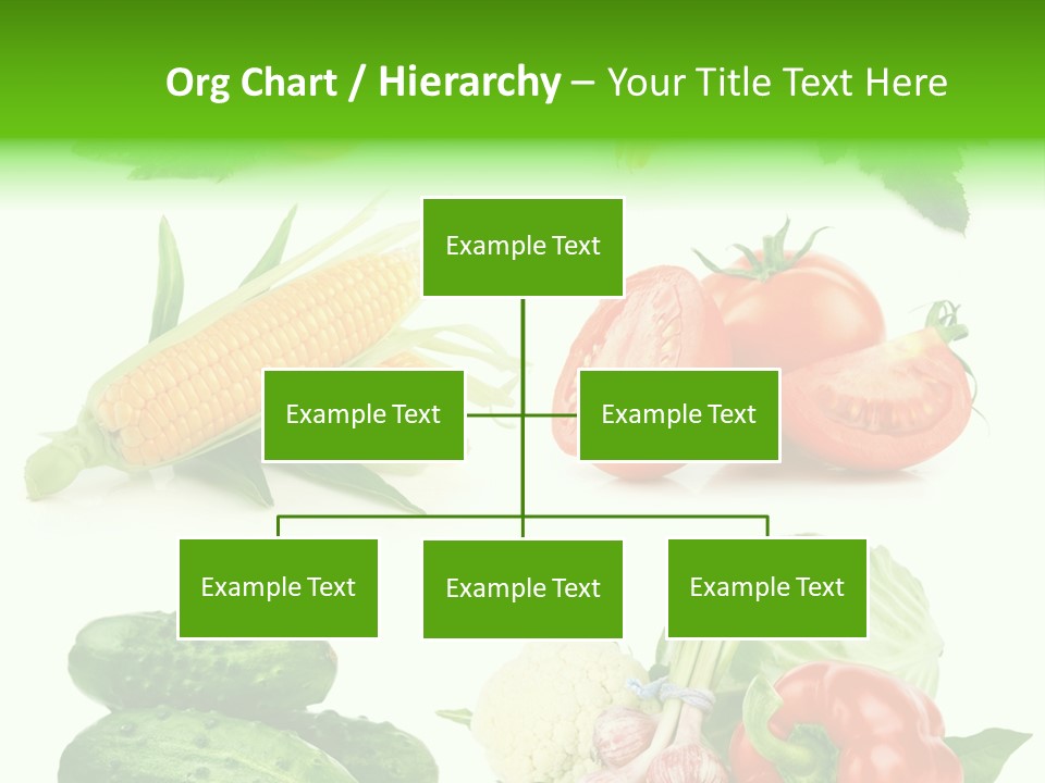 Yellow Cucumber Tomato PowerPoint Template