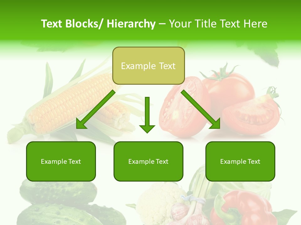 Yellow Cucumber Tomato PowerPoint Template