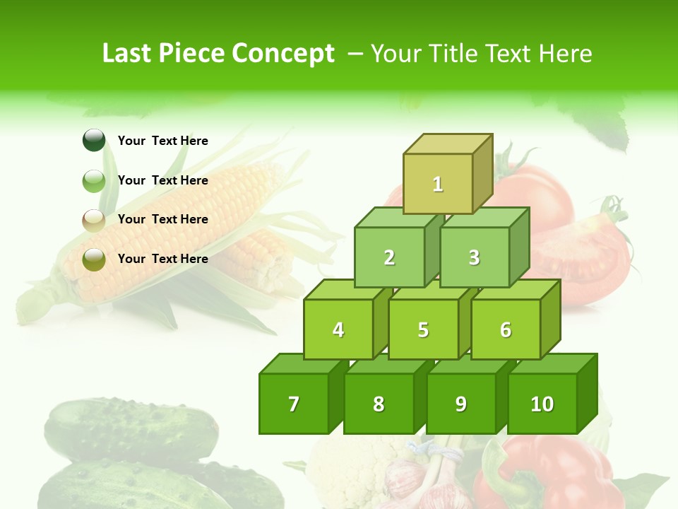 Yellow Cucumber Tomato PowerPoint Template