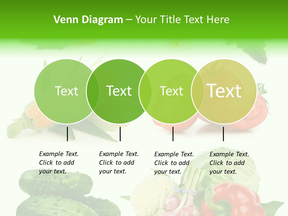 Yellow Cucumber Tomato PowerPoint Template