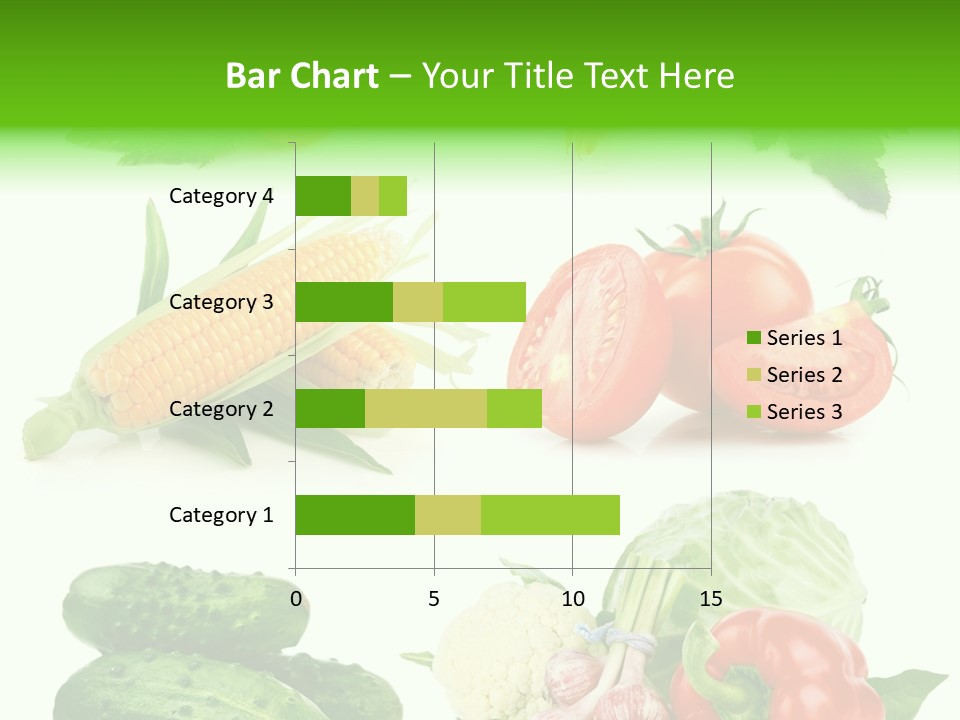 Yellow Cucumber Tomato PowerPoint Template