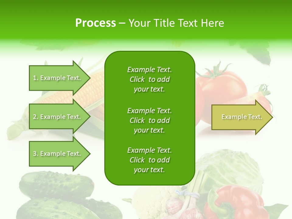 Yellow Cucumber Tomato PowerPoint Template