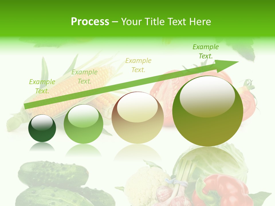 Yellow Cucumber Tomato PowerPoint Template