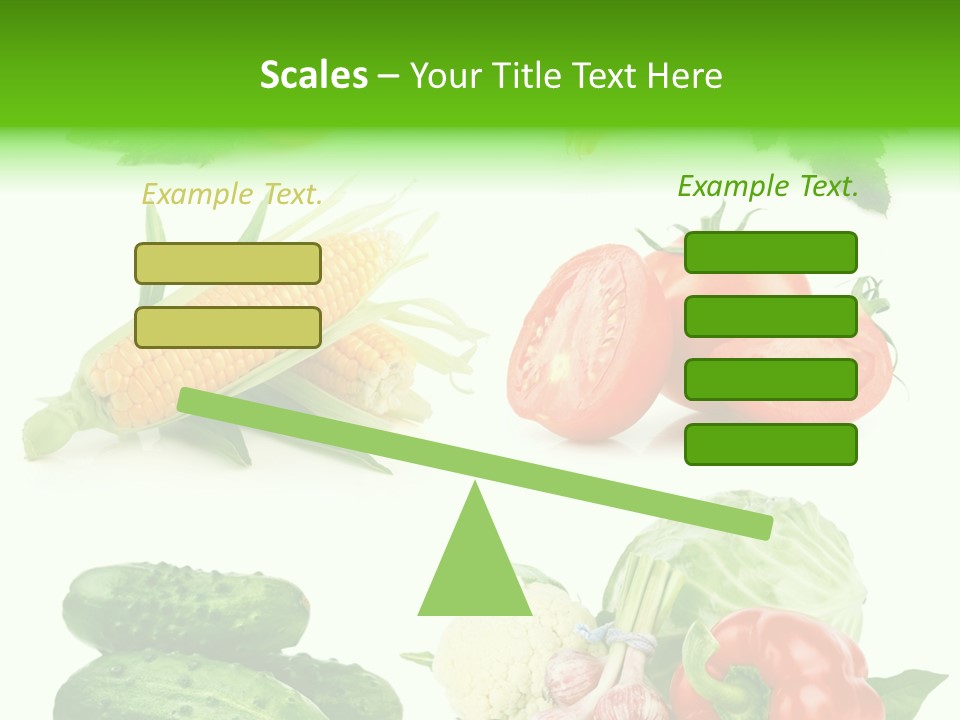 Yellow Cucumber Tomato PowerPoint Template