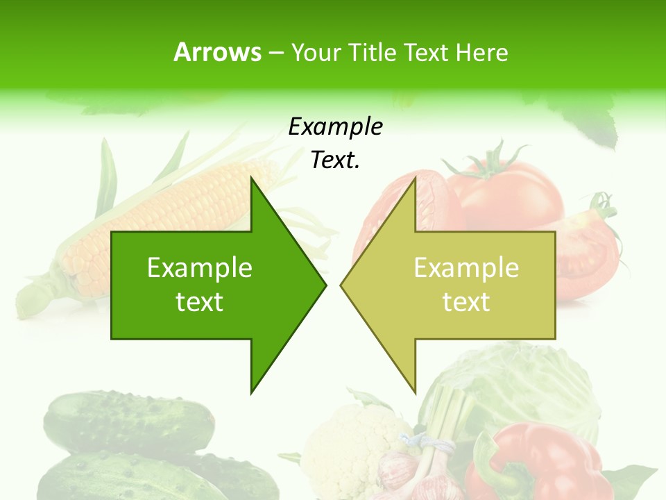 Yellow Cucumber Tomato PowerPoint Template