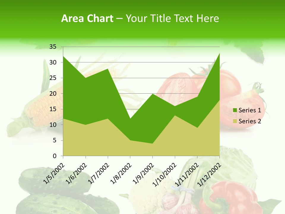 Yellow Cucumber Tomato PowerPoint Template