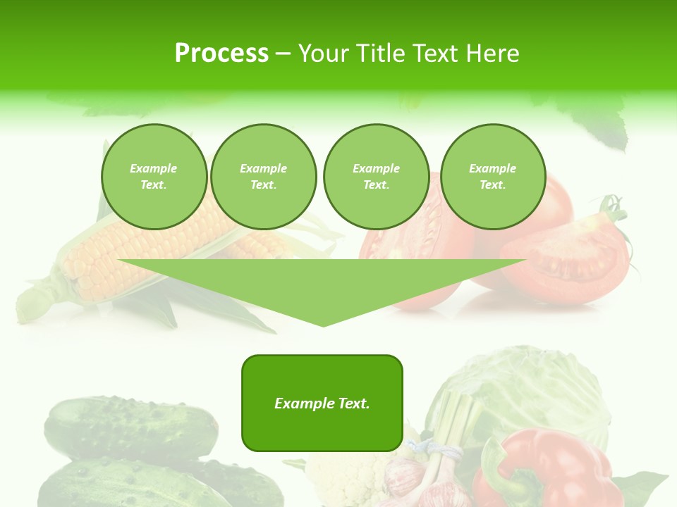 Yellow Cucumber Tomato PowerPoint Template