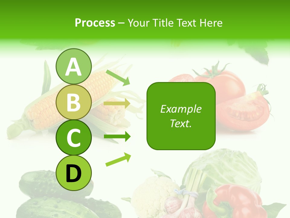 Yellow Cucumber Tomato PowerPoint Template
