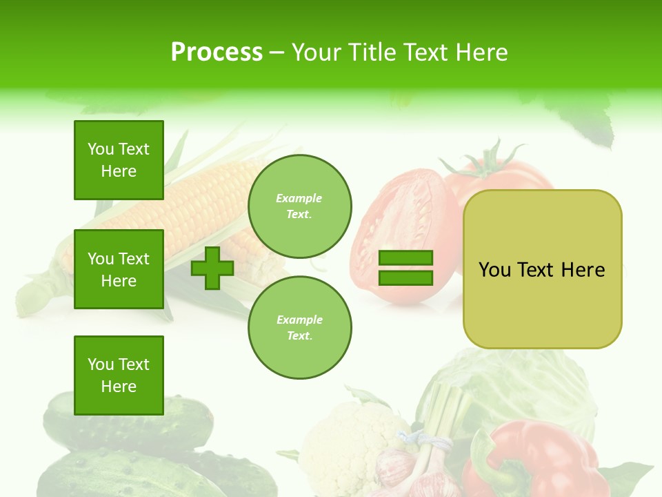 Yellow Cucumber Tomato PowerPoint Template