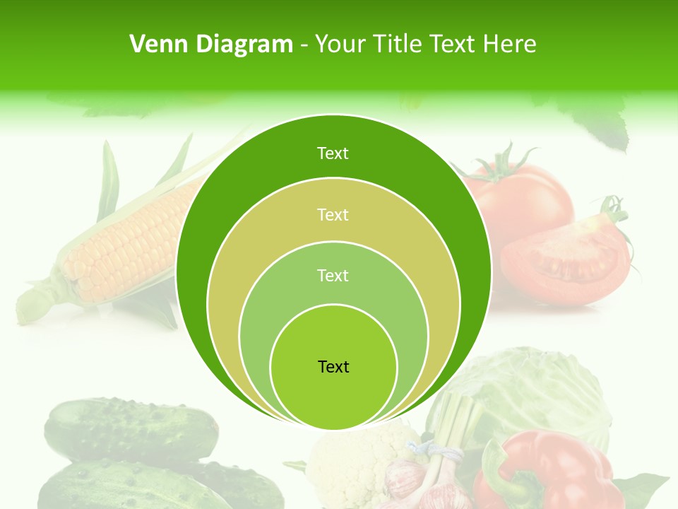 Yellow Cucumber Tomato PowerPoint Template