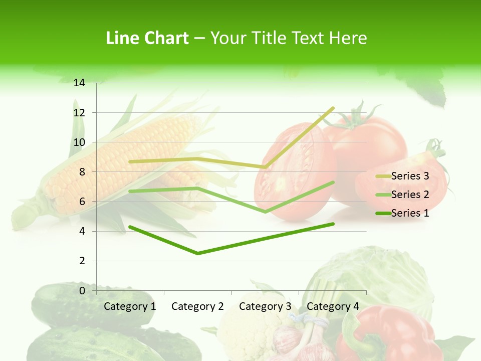 Yellow Cucumber Tomato PowerPoint Template