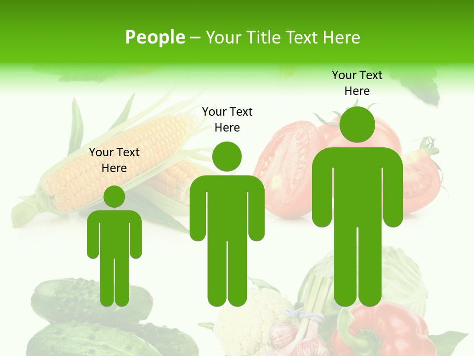 Yellow Cucumber Tomato PowerPoint Template