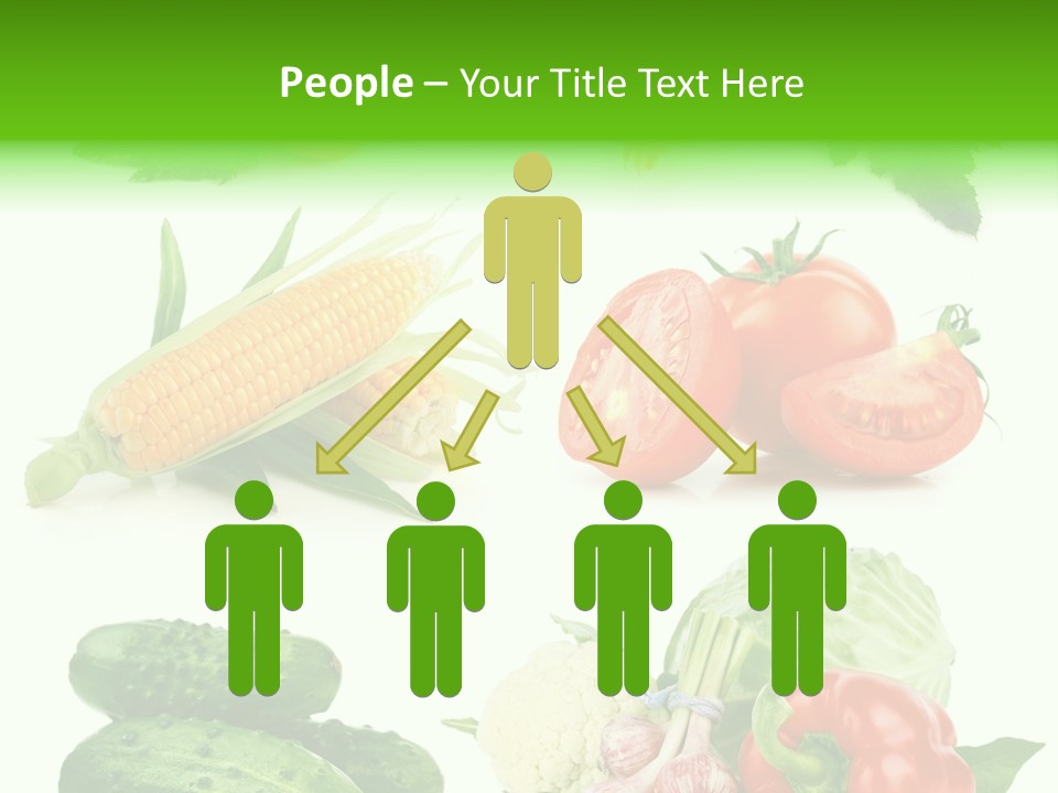 Yellow Cucumber Tomato PowerPoint Template
