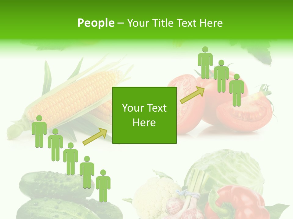 Yellow Cucumber Tomato PowerPoint Template