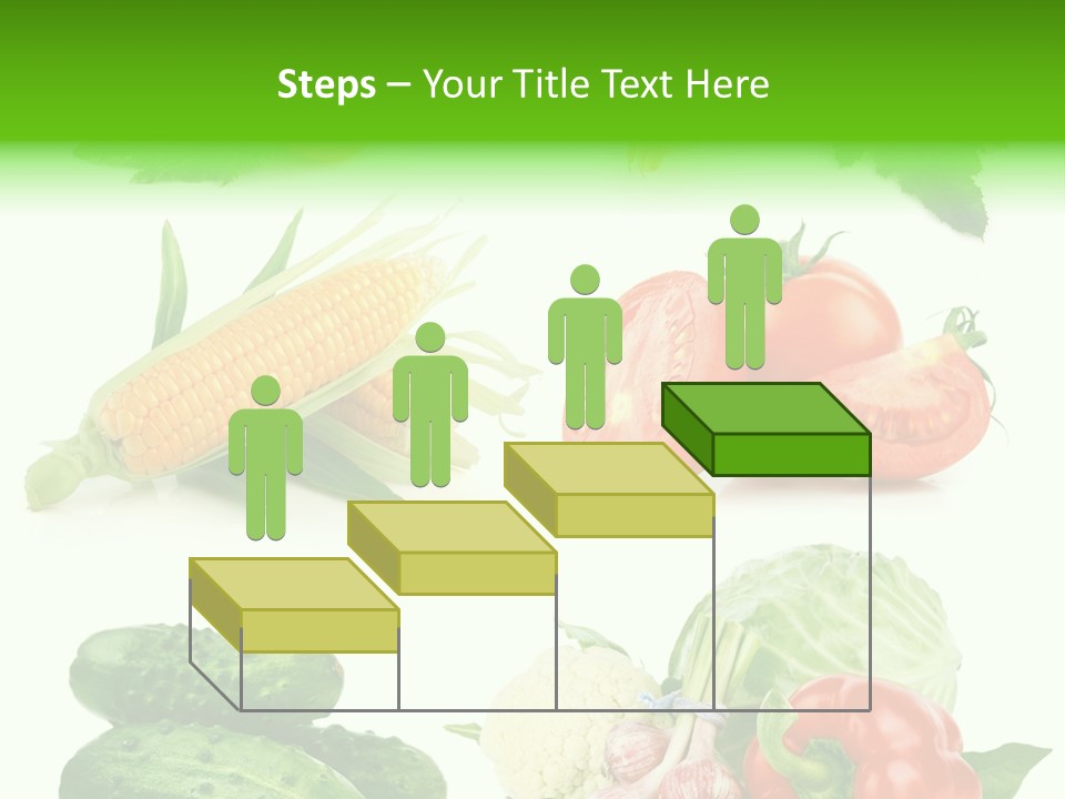 Yellow Cucumber Tomato PowerPoint Template