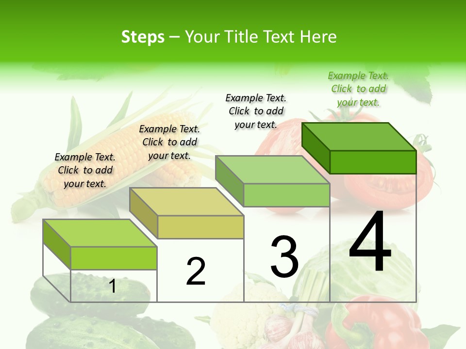 Yellow Cucumber Tomato PowerPoint Template
