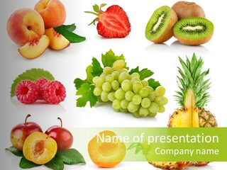 Fruit Ripe Background PowerPoint Template