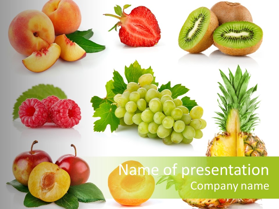 Fruit Ripe Background PowerPoint Template