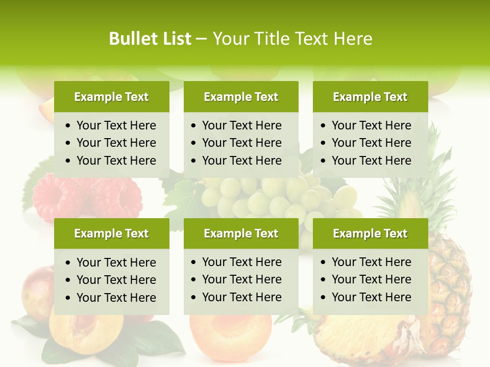 Fruit Ripe Background PowerPoint Template