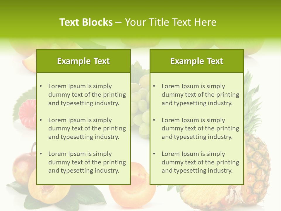 Fruit Ripe Background PowerPoint Template