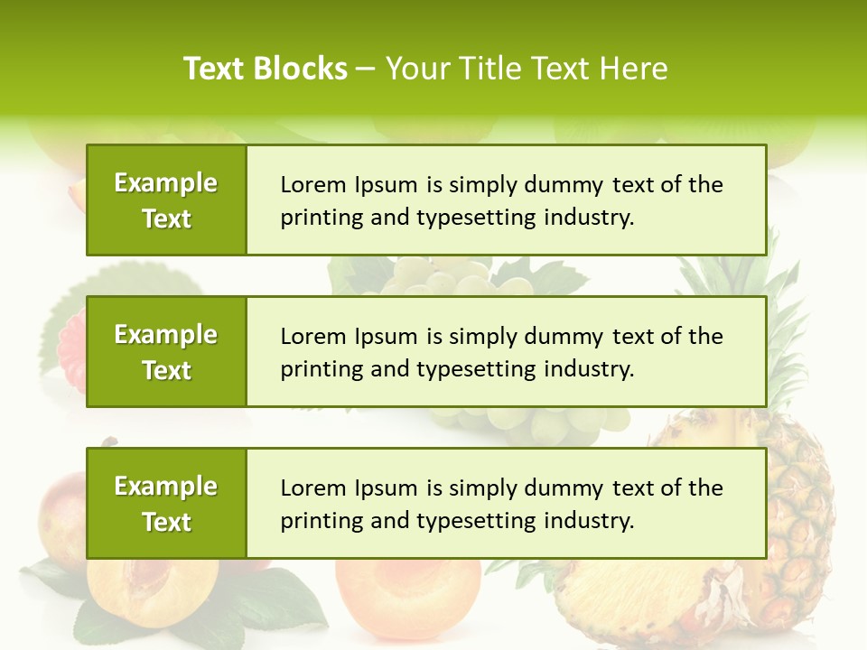 Fruit Ripe Background PowerPoint Template
