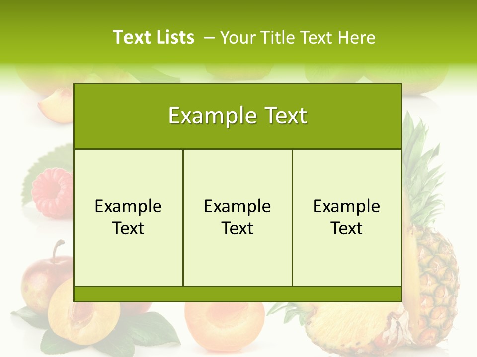 Fruit Ripe Background PowerPoint Template