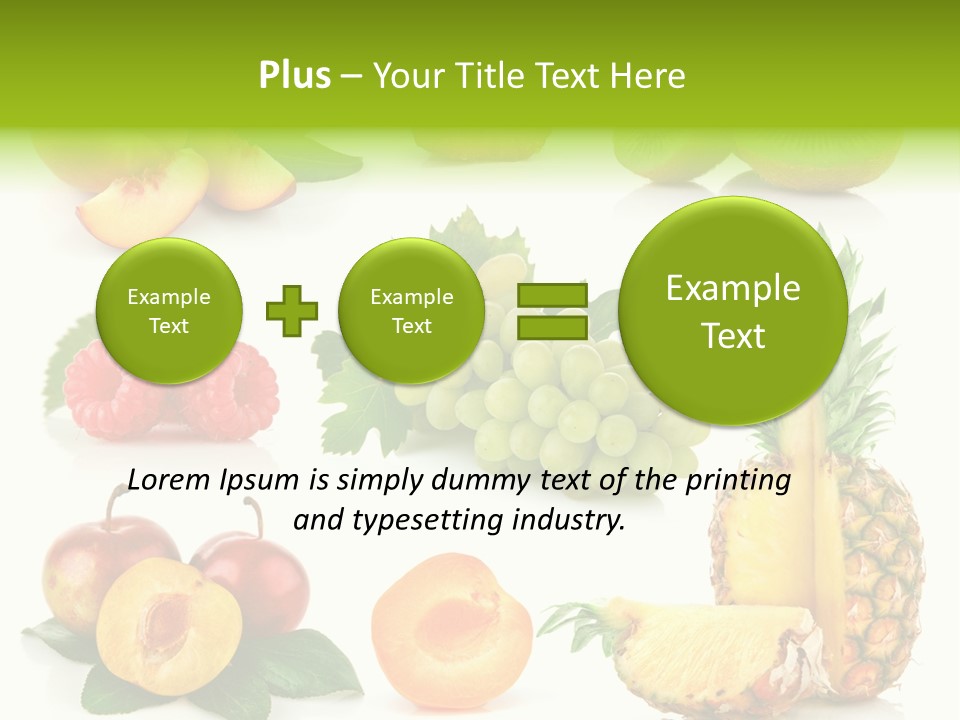 Fruit Ripe Background PowerPoint Template