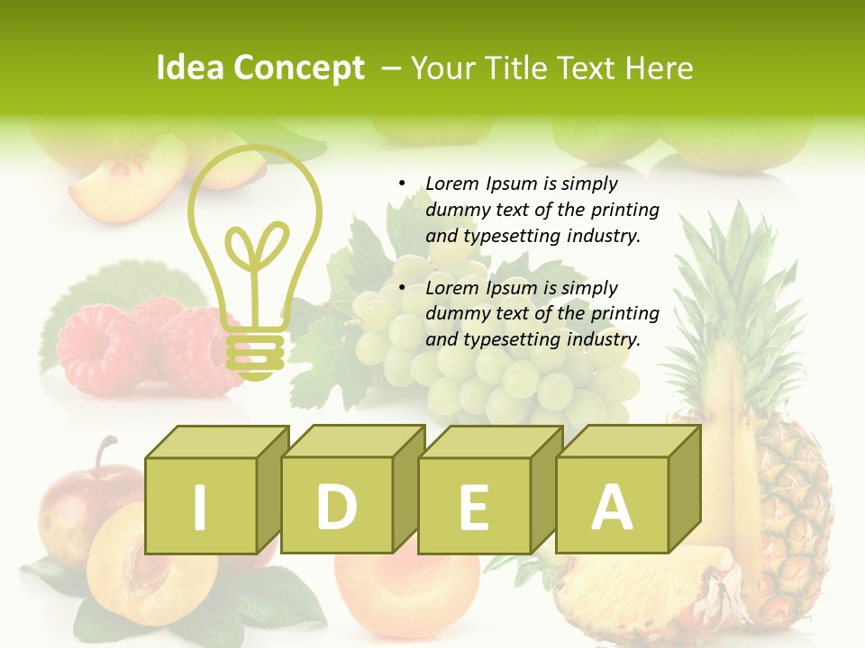 Fruit Ripe Background PowerPoint Template