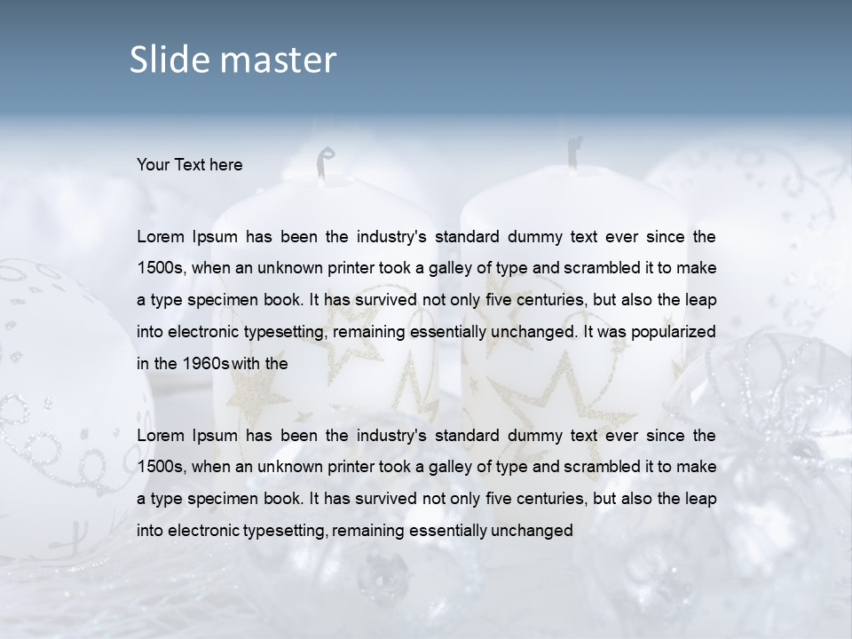 Celebrate Luxury Arrangement PowerPoint Template