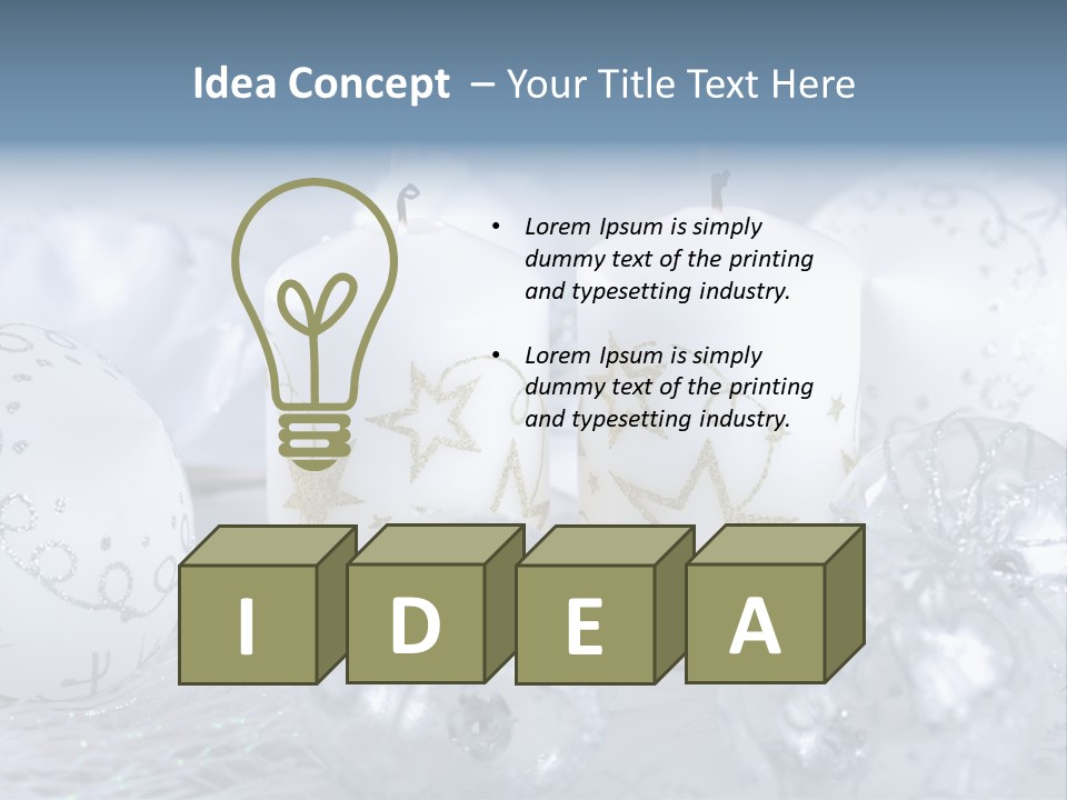 Celebrate Luxury Arrangement PowerPoint Template