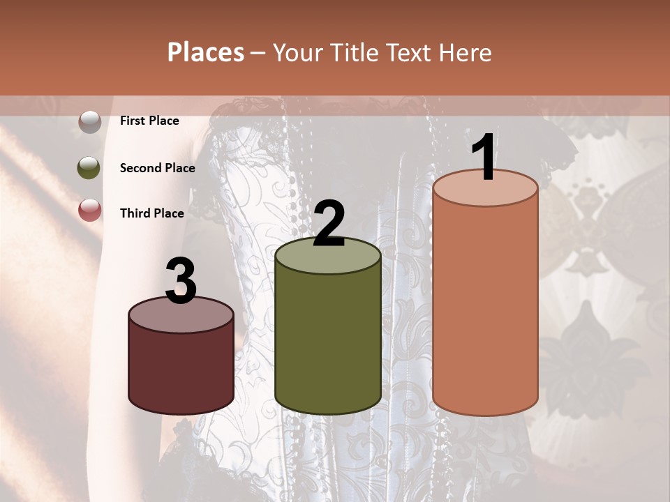 Pin Up Hairstyle Sensual PowerPoint Template