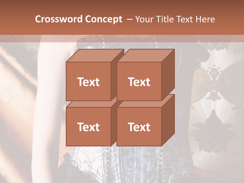 Pin Up Hairstyle Sensual PowerPoint Template