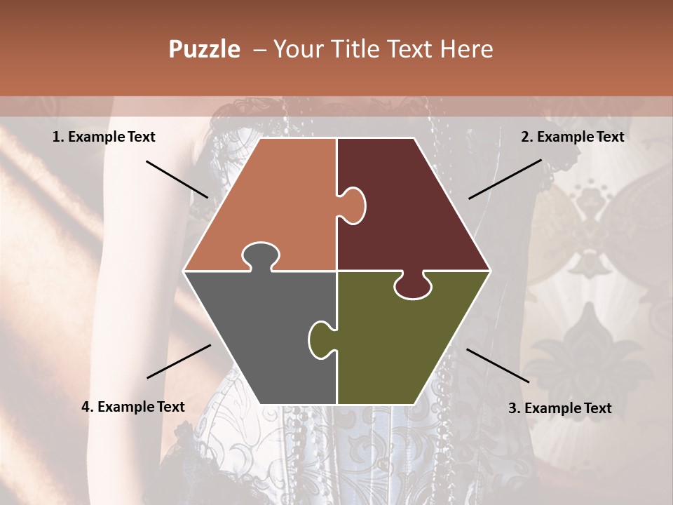 Pin Up Hairstyle Sensual PowerPoint Template