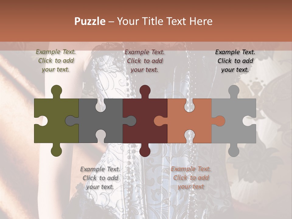 Pin Up Hairstyle Sensual PowerPoint Template