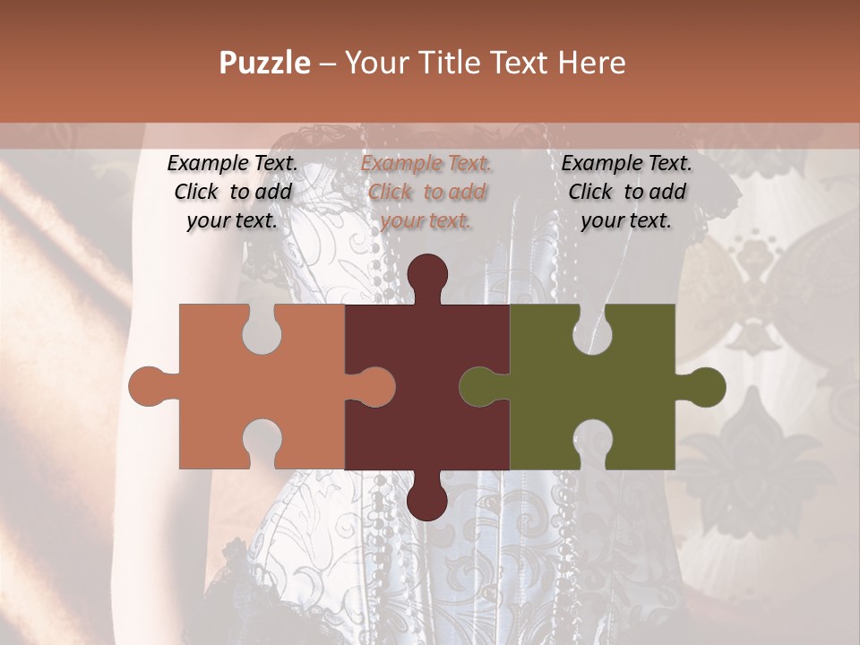 Pin Up Hairstyle Sensual PowerPoint Template